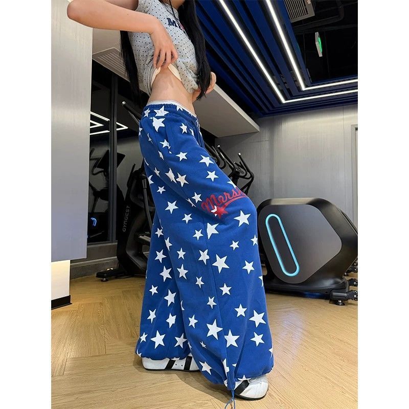 Harajuku Star Casual Pants for Women 2026 Autumn Simple Artistic Style - Image 5