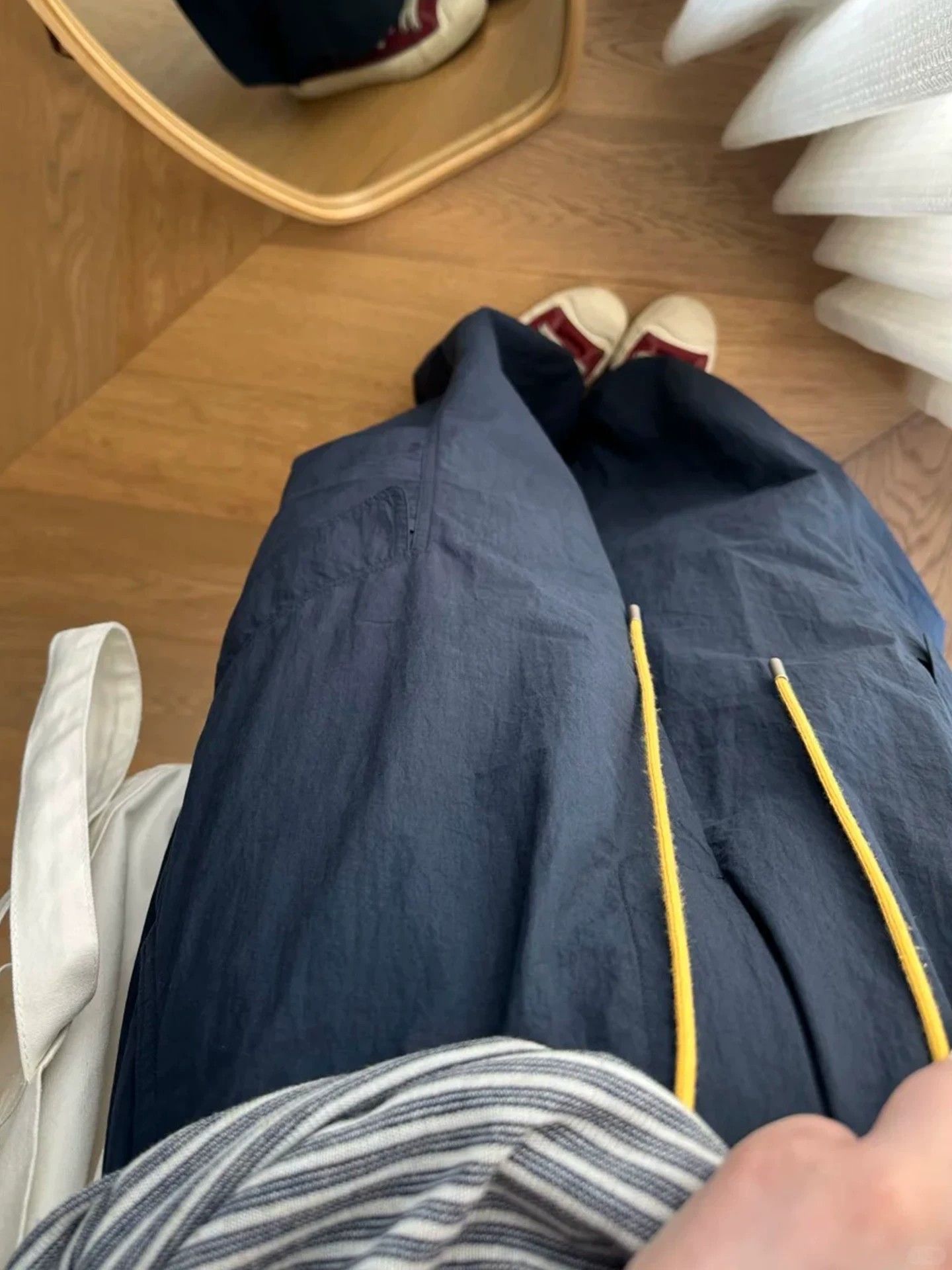 Women's Navy Cargo Pants Quick-Dry Wide Leg Casual Pants Plus Size - Image 4